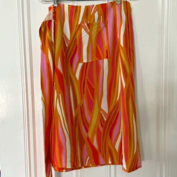 New & Unworn: Linen Wrap Skirt - Picture 1 of 4